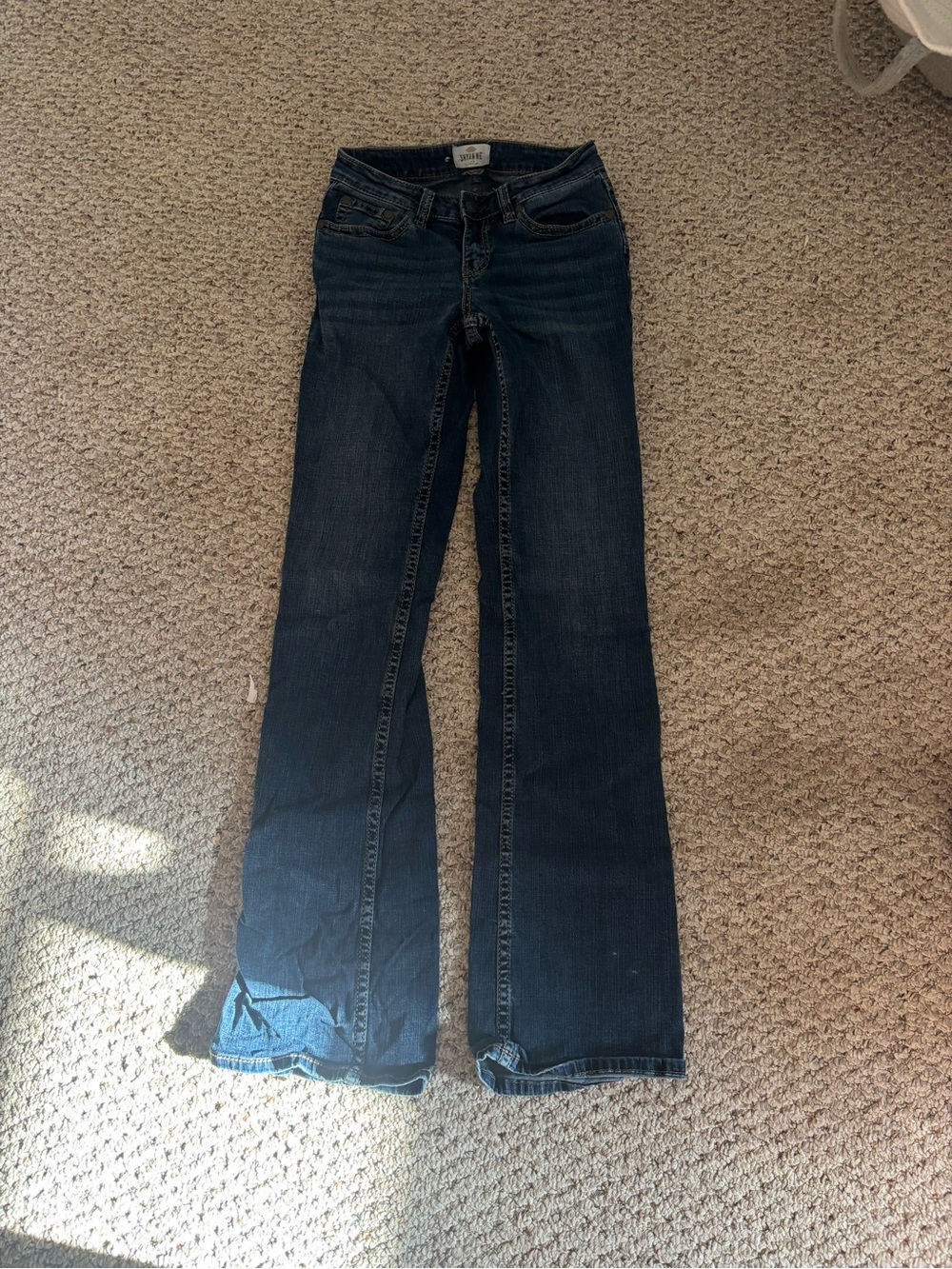 Shyanne Dark Blue Wide Leg Jeans